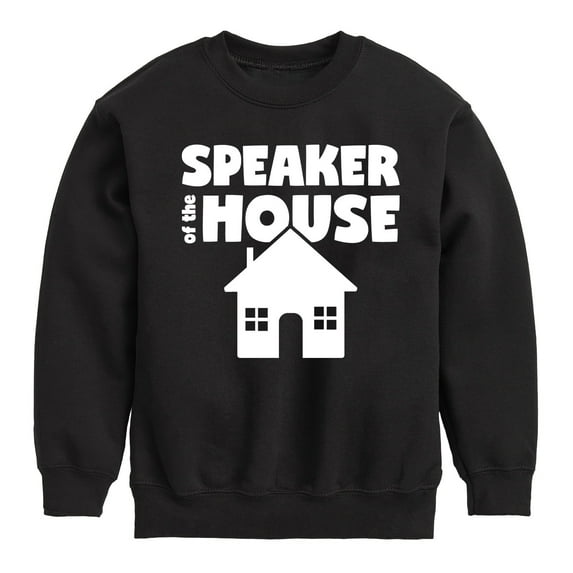 Instant Message - Speaker Of The House - Toddler & Youth Crewneck Fleece Sweatshirt