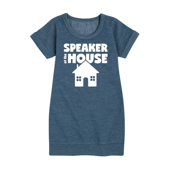 Instant Message - Speaker Of The House - Toddler & Youth Girls Fleece Dress