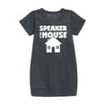thumbnail image 1 of Instant Message - Speaker Of The House - Toddler & Youth Girls Fleece Dress, 1 of 5