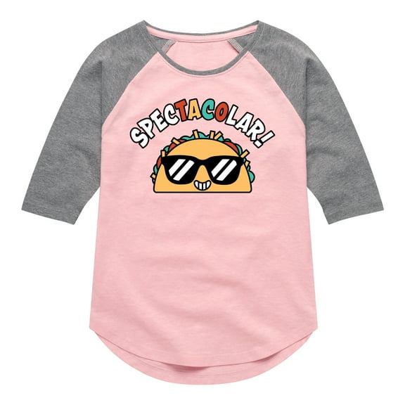Instant Message - Spectacolar - Toddler & Youth Girls Raglan Graphic T-Shirt
