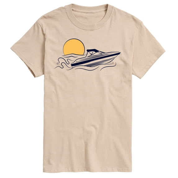 Instant Message - Speed Boat - Men's Short Sleeve Graphic T-Shirt