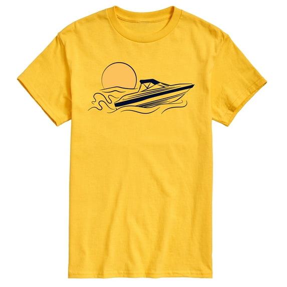 Instant Message - Speed Boat - Men's Short Sleeve Graphic T-Shirt