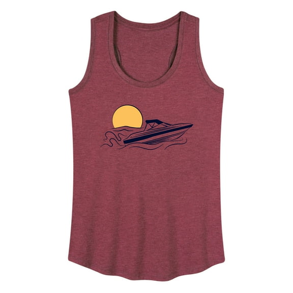 Instant Message - Speed Boat - Women's Racerback Tank Top