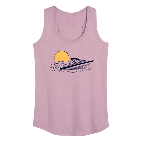 Instant Message - Speed Boat - Women's Racerback Tank Top