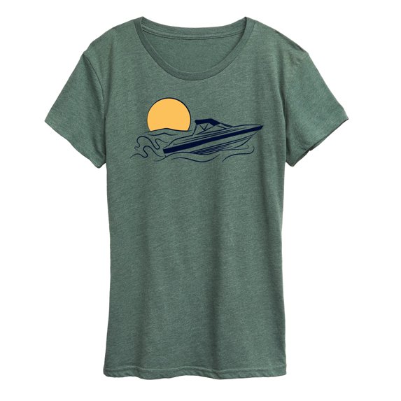 Instant Message - Speed Boat - Women's Short Sleeve Graphic T-Shirt