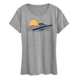 thumbnail image 1 of Instant Message - Speed Boat - Women's Short Sleeve Graphic T-Shirt, 1 of 6
