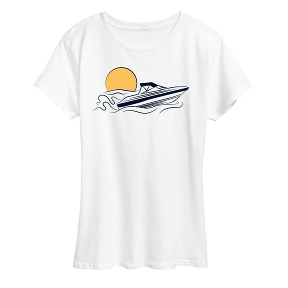 Instant Message - Speed Boat - Women's Short Sleeve Graphic T-Shirt