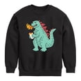 thumbnail image 1 of Instant Message - Spicy Burrito - Toddler & Youth Crewneck Fleece Sweatshirt, 1 of 6