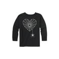 thumbnail image 1 of Instant Message - Spider, Heart Web White - Youth Long Sleeve Tee, 1 of 5