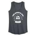 thumbnail image 1 of Instant Message - Spirits Say Lol Bye - Women's Racerback Tank Top, 1 of 5
