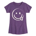 thumbnail image 1 of Instant Message - Splatter Face Fitted Short Sleeve Graphic T-Shirt, 1 of 5