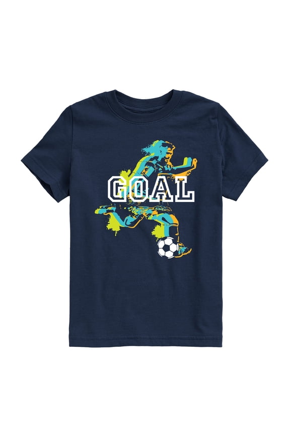 - Splatter Soccer Player - Youth Boys Short Sleeve Graphic T-Shirt