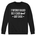 thumbnail image 1 of Instant Message - Spoil My Dog - Men's Crew Neck Fleece Pullover, 1 of 5