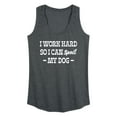thumbnail image 1 of Instant Message - Spoil My Dog - Women's Racerback Tank Top, 1 of 5
