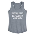 thumbnail image 1 of Instant Message - Spoil My Dog - Women's Racerback Tank Top, 1 of 5