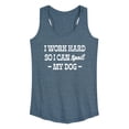 thumbnail image 1 of Instant Message - Spoil My Dog Graphic Racerback Tank, 1 of 5