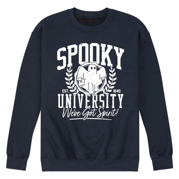 Instant Message - Spooky University - Men's Crew Fleece Sweatshirts