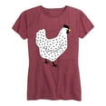 thumbnail image 1 of Instant Message - Spotted Chicken Short Sleeve Graphic T-Shirt, 1 of 5