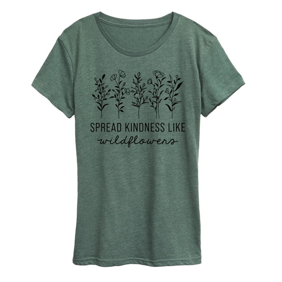 Instant Message - Spread Kindness Like Wildflowers Short Sleeve Graphic T-Shirt