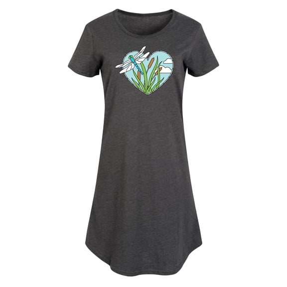 Instant Message - Spring - Dragonfly Stained Glass - Women's Any Way Dress