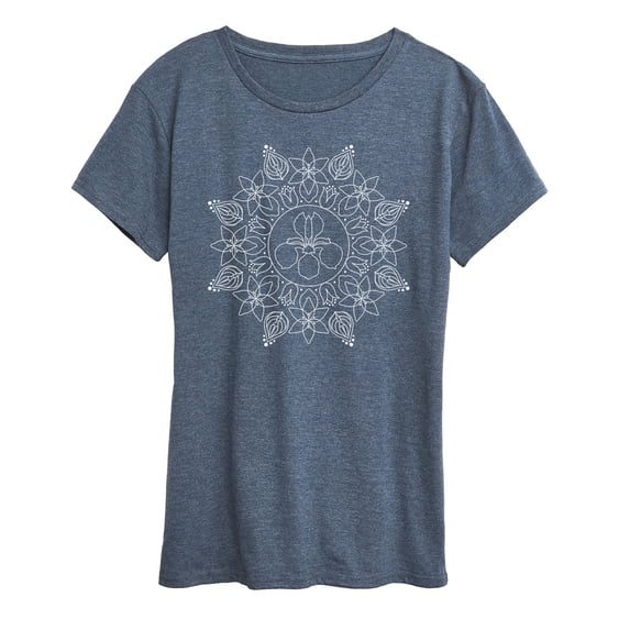 Instant Message - Spring Floral Decorative Short Sleeve Graphic T-Shirt