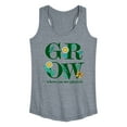 thumbnail image 1 of Instant Message - Spring - GROW Where You Are Planted - Women's Racerback Tank Top, 1 of 6
