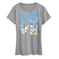thumbnail image 1 of Instant Message - Spring - LOVE Daisies & Sky - Women's Short Sleeve Graphic T-Shirt, 1 of 6