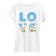 thumbnail image 1 of Instant Message - Spring - LOVE Daisies & Sky - Women's Short Sleeve Graphic T-Shirt, 1 of 6