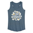 thumbnail image 1 of Instant Message - Spring - Live Happy - Women's Racerback Tank Top, 1 of 6