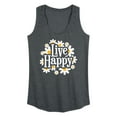 thumbnail image 1 of Instant Message - Spring - Live Happy - Women's Racerback Tank Top, 1 of 6