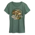 thumbnail image 1 of Instant Message - Spring - Mushrooms, Snails, & Daisies - Women's Short Sleeve Graphic T-Shirt, 1 of 6