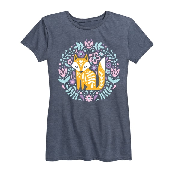 Instant Message - Spring Scandinavian Fox - Women's Short Sleeve Graphic T-shirt