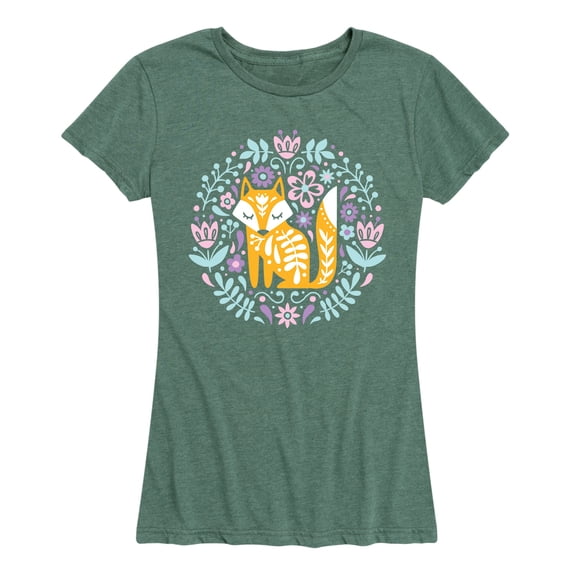 Instant Message - Spring Scandinavian Fox - Women's Short Sleeve Graphic T-shirt