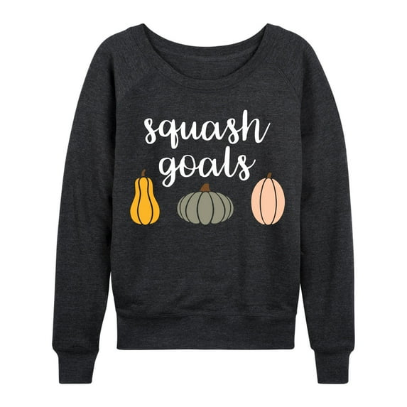 Instant Message - Squash Goals - Women's Plus Size French Terry Long Sleeve Shirt