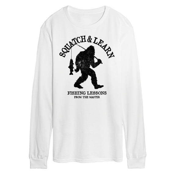 Instant Message - Squatch And Learn - Men's Long Sleeve T-Shirt