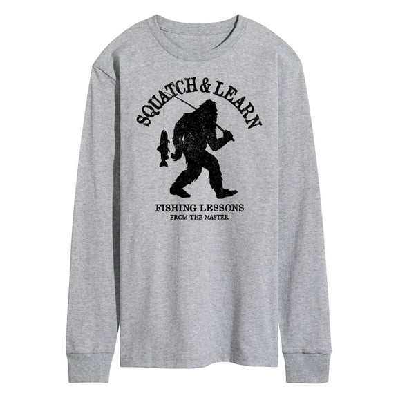 Instant Message - Squatch And Learn - Men's Long Sleeve T-Shirt