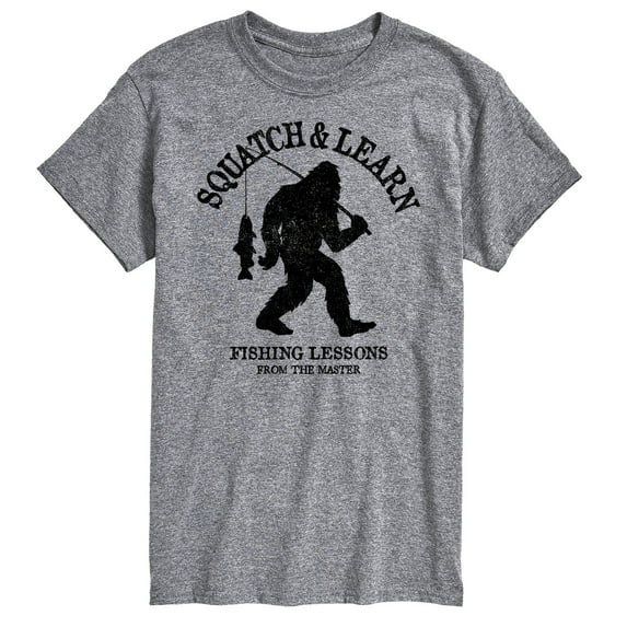 Instant Message - Squatch And Learn - Men's Short Sleeve Graphic T-Shirt