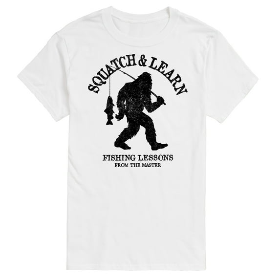 Instant Message - Squatch And Learn - Men's Short Sleeve Graphic T-Shirt