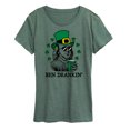 thumbnail image 1 of Instant Message - St. Paddy's Ben Drankin - Women's Short Sleeve Graphic T-Shirt, 1 of 6