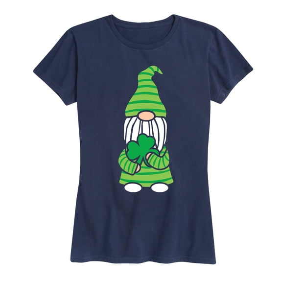 Instant Message - St. Paddy's Day Gnome - Women's Short Sleeve Graphic T-shirt