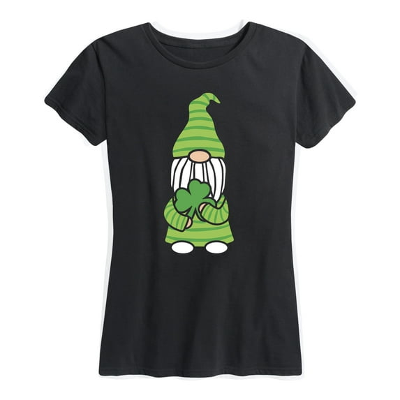 Instant Message - St. Paddys Day Gnome - Women's Short Sleeve Graphic T-Shirt