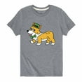 thumbnail image 1 of Instant Message - St Patrick's Corgi - Youth Short Sleeve Tee, 1 of 6