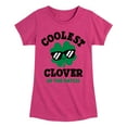thumbnail image 1 of Instant Message - St. Patrick's Day - Coolest Clover in the Patch - Toddler And Youth Girls Short Sleeve Graphic T-Shirt, 1 of 5