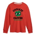 thumbnail image 1 of Instant Message - St. Patrick's Day - Coolest Clover in the Patch - Toddler And Youth Long Sleeve Graphic T-Shirt, 1 of 5