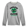 thumbnail image 1 of Instant Message - St. Patrick's Day - Coolest Clover in the Patch - Toddler And Youth Long Sleeve Graphic T-Shirt, 1 of 5