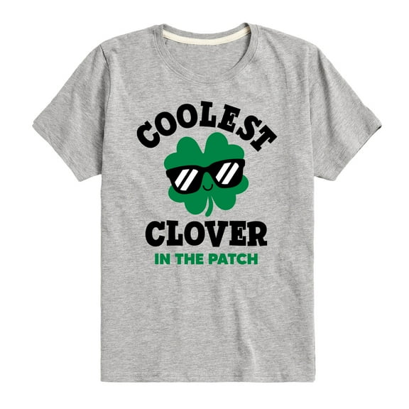 Instant Message - St. Patrick's Day - Coolest Clover in the Patch - Toddler And Youth Short Sleeve Graphic T-Shirt