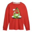 thumbnail image 1 of Instant Message - St. Patrick's Day Dinosaur Eatting Rainbow Long Sleeve Graphic T-Shirt, 1 of 5
