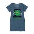 thumbnail image 1 of Instant Message - St. Patrick's Day Here For The Shenanigans  - Toddler & Youth Girls Fleece Dress, 1 of 5