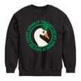 thumbnail image 1 of Instant Message - St. Patrick's Day Honk If Lucky - Toddler & Youth Crewneck Fleece Sweatshirt, 1 of 6