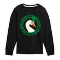 thumbnail image 1 of Instant Message - St. Patrick's Day Honk If Lucky - Toddler & Youth Long Sleeve Graphic T-Shirt, 1 of 6